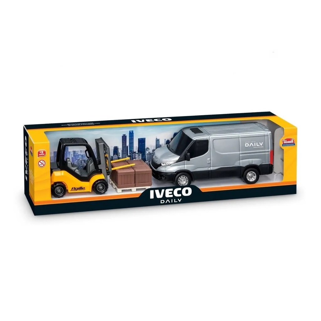 Van e Empilhadeira Iveco Daily - Usual Brinquedos