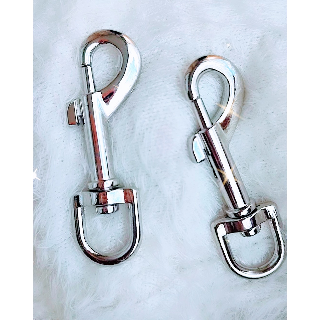 Fecho Mosquetão Prata | Reforçado - 7CM