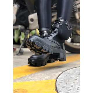 Coturno Falcucci Com Bolsinha Bag Bota Feminina Sola Tratorada
