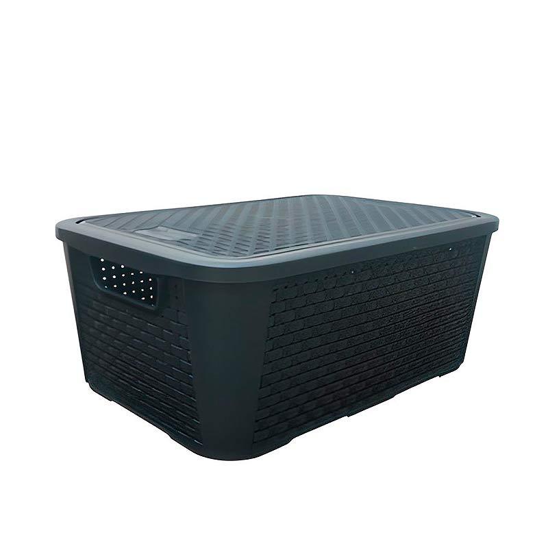 Caixa Organizadora Rattan 5,8 Litros 2041 PLASNEW - Home & Living