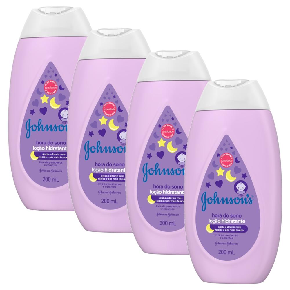 Kit 4 Hidratantes Corporal Hora do Sono Johnson's Baby 200ml em Oferta na Shopee