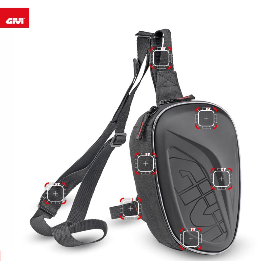 Pochete Bolsa de Perna Cartucheira Givi St608 Sport 3 litros