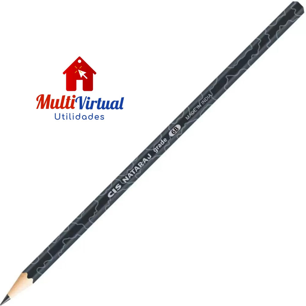 Lápis Preto Técnico Cis Nataraj Grade Sextavado Envio imediato