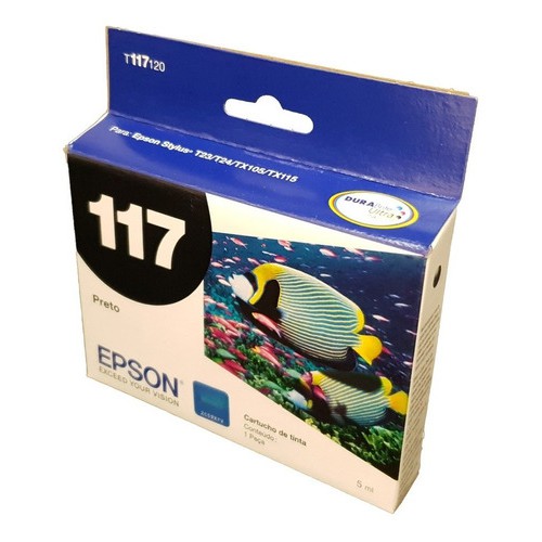 Cartucho Epson 117 T117120 Para T24 T23 Tx105 Tx115 Original