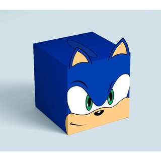 10 Caixas Cubo Sonic e Sua Turma (6x6cm)