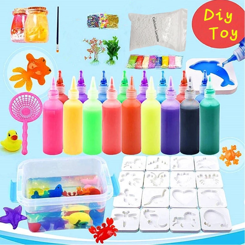 Crianças DIY Brinquedo De Água Mágica Artesanal Artesanato Natal Montessori Educação Fada Oceano Brinquedos Mágicos