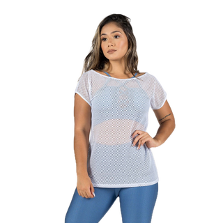 Blusa Feminina Fitness de Tela Roupa de Academia