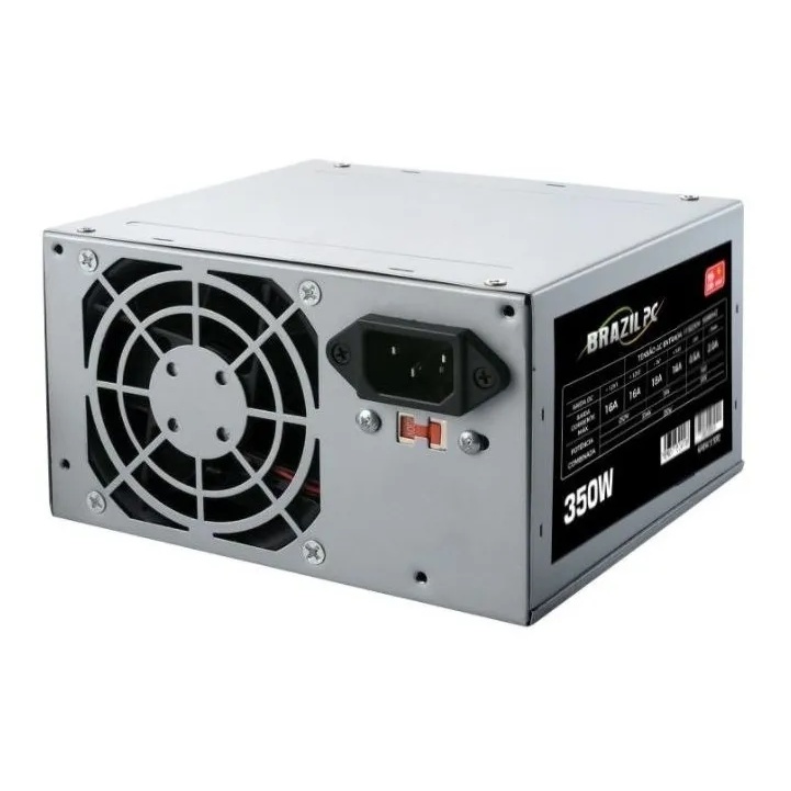 Fonte Desktop Atx 350w Real 24 Pinos Brazilpc/trono