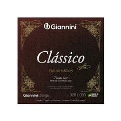 Encordoamento Giannini Clássico para Violão Nylon Tensão Leve GENWPL