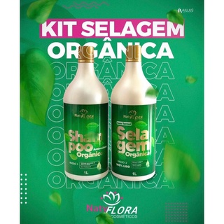 Kit Selagem Orgânica Sem Formol Shampoo Antirresíduos