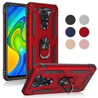 Xiaomi Redmi Nota 9 Pro Max 9A 9C 9S 9T 5G Caixa Armadura À Prova De Choque Suporte De Anel Magnético PC + Tampa De Silicone TPU