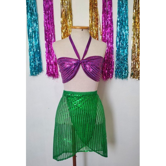 Fantasia Sereia adulto carnaval em Oferta na Shopee