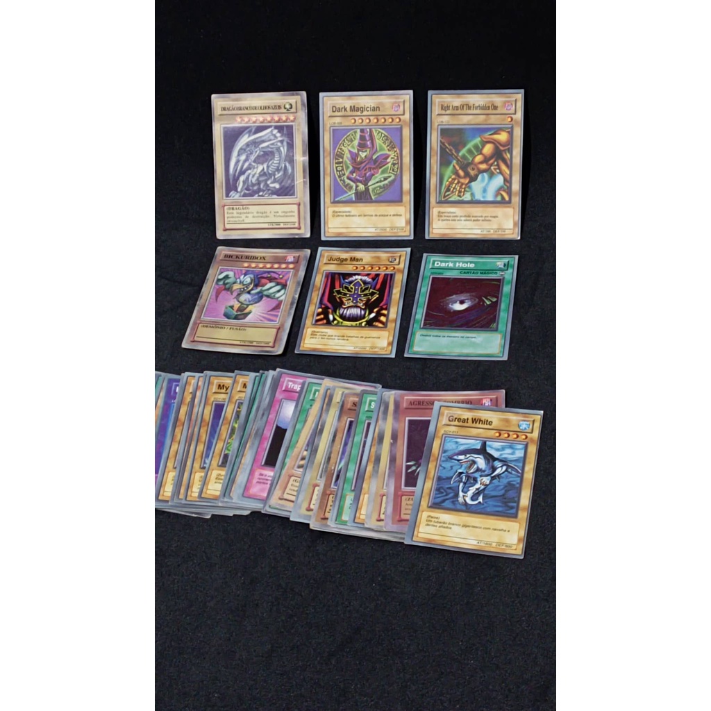 Lote 70 Mini Cards Yu Gi Oh Colecionáveis Bate Bafo Bem Usadas