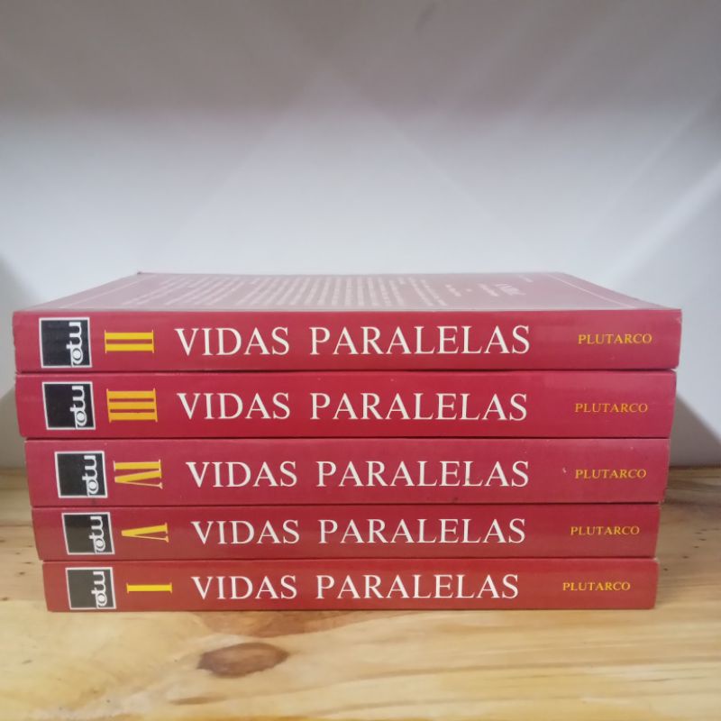 Vidas Paralelas Plutarco 5 Volumes Completo Shopee Brasil 1998