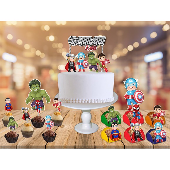 kit festa vingadores baby