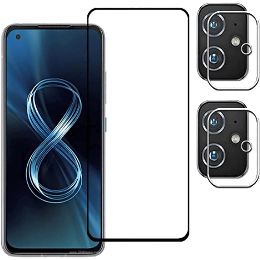 Vetro Temperato Asus Zenfone 8 Pellicola In Vetro Temperato 9H Per ASUS Zenfone 8 ZS590KS - Protezione Display Antigraffio, Antibolle, 2.5D Pellicola Vetro ASUS
