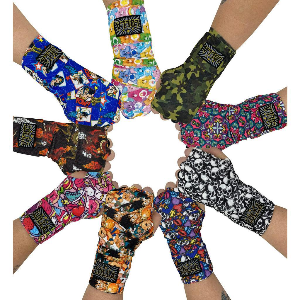 Bandagem Elastica Estampada Muay Thai Kickboxing Lolla em Oferta na Shopee