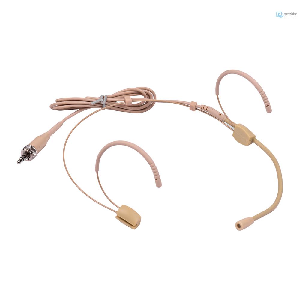 Geek Boa Qualidade Headset Microfone Condensador Mic 3.5 Milímetros Plugue Removível Compatível Com Sennheiser Sem Fio Bodypack Transmissor