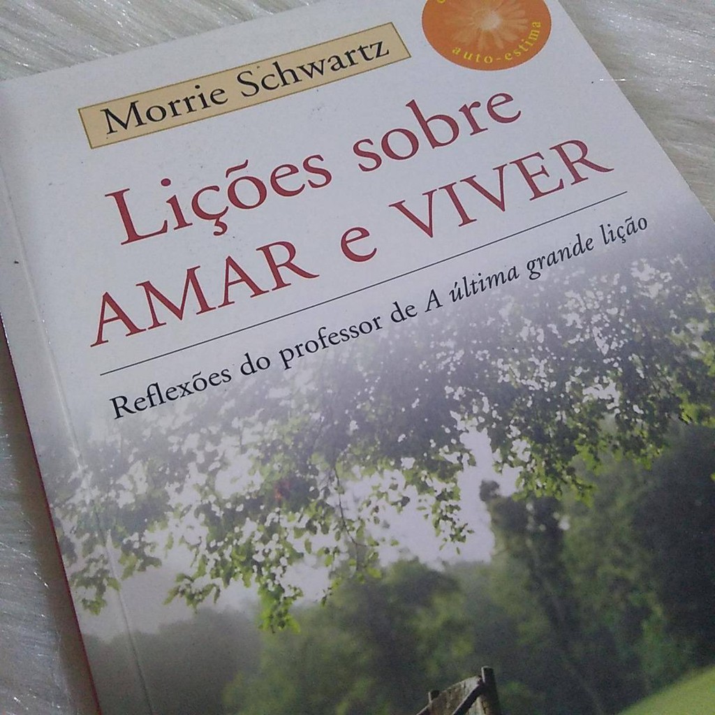 Livro Lições Sobre Amar e Viver Coleção Auto-Estima Reflexões do Professor de A Ultima Grande Lição de Morrie Schwartz