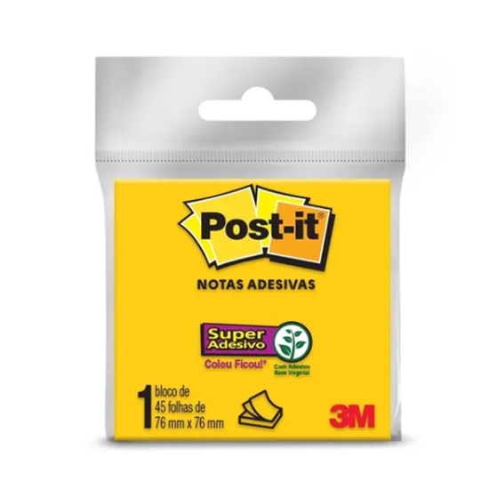 Post-it 76x76mm 45 Folhas 3m Amarelo