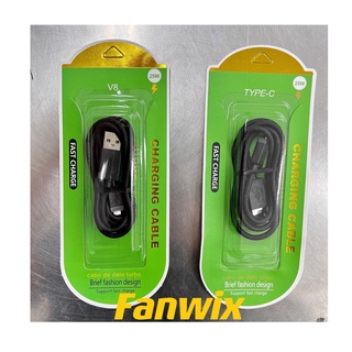 Cabo Carregador Turbo Rápido V8/Micro Usb Tipo C Cabo de Dados 1 Metro 25W, Fanwix