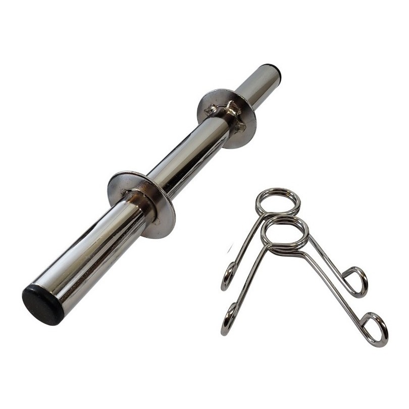 Halter 35cm De Aço Cromado Para Musculação Halteres Barras 