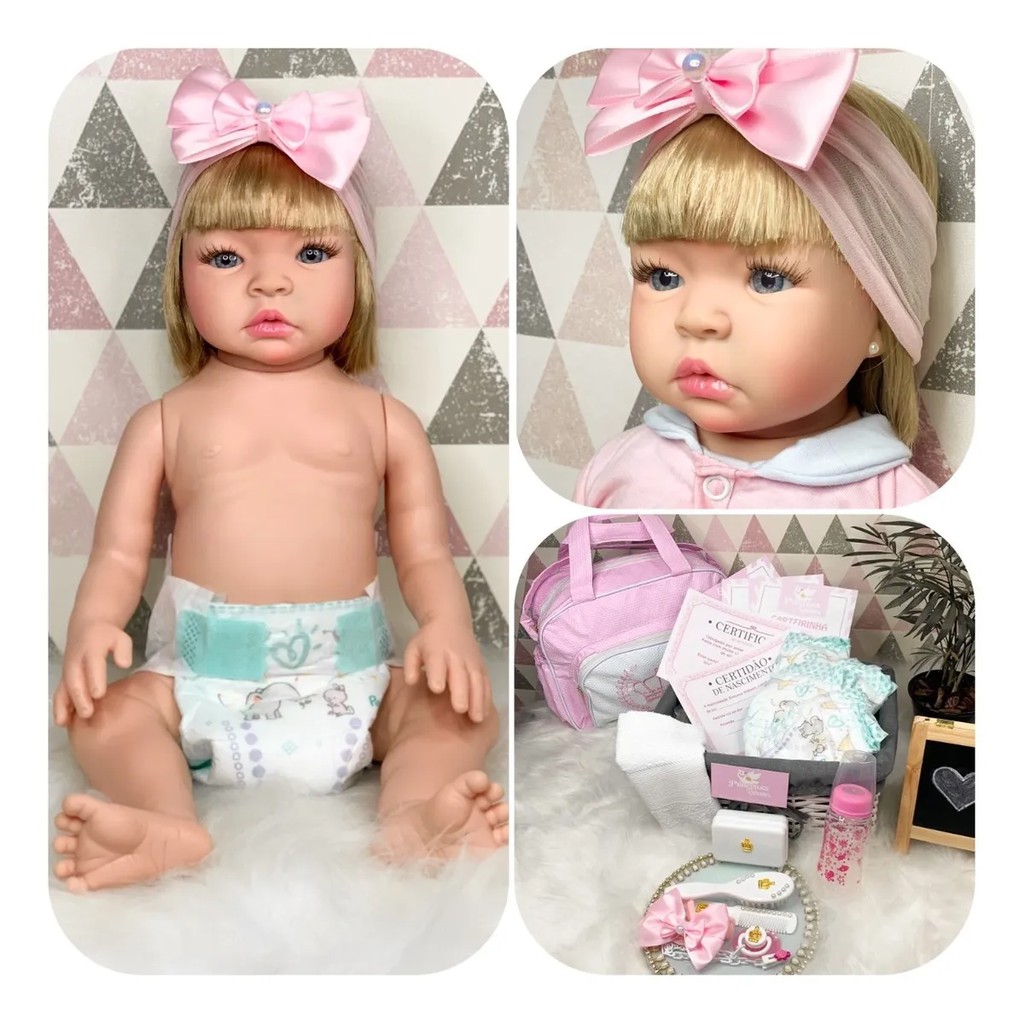 Bebe Reborn Original 100 Silicone Varios Acessorios Pronta Entrega Shopee Brasil