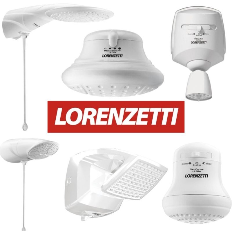 Ducha Chuveiro Lorenzetti 127v e 220v Advanced, Bella Ducha, Futura, Maxi Ducha, Relax e Top Jet