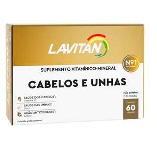 Lavitan Hair Cabelos e Unhas 60 Caps Vitamina Cimed Original