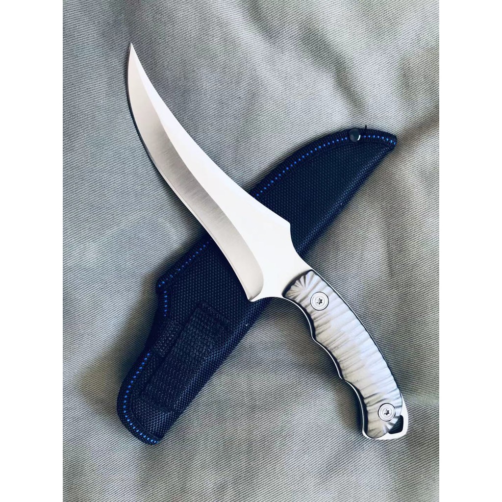 Imagem Faca Churrasco Profissional Muito Afiada Luxuosa Fulltang SLK-A97 Luatek