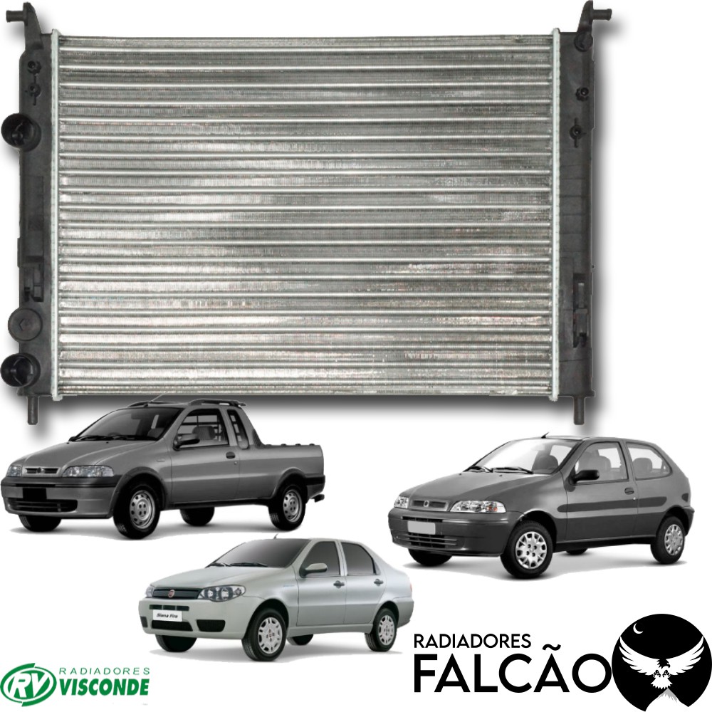Radiador Palio Fire - Original Visconde- 12540 | Shopee Brasil