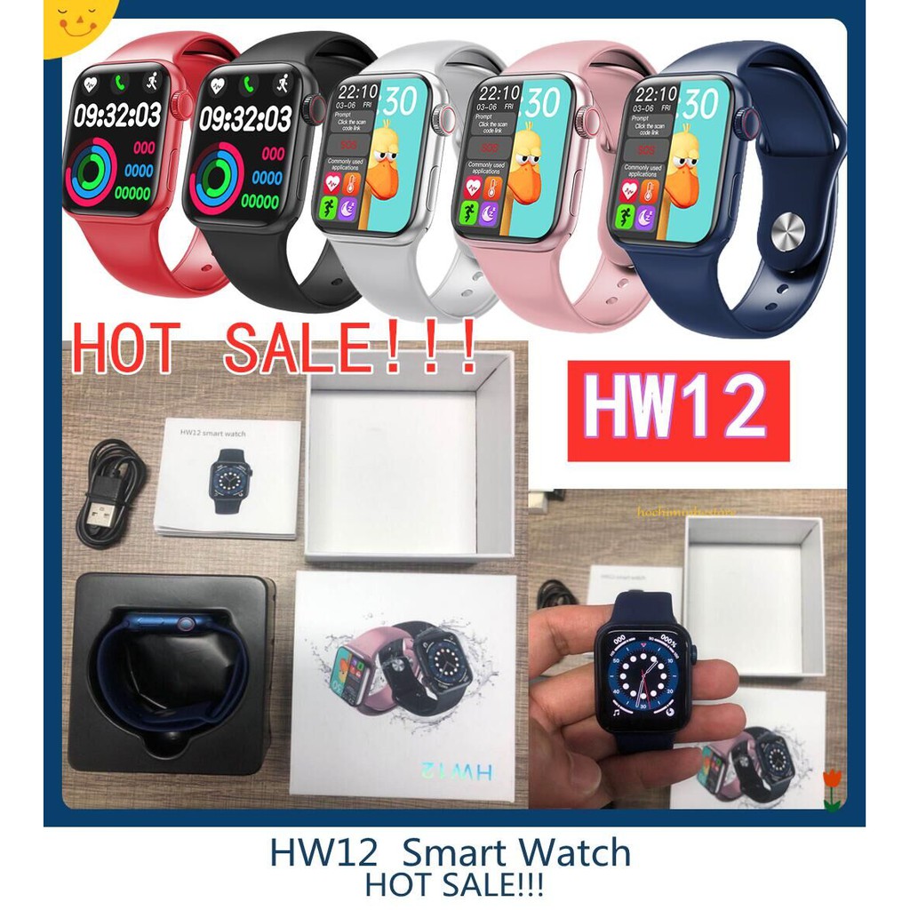 Smartwatch relógio smart watch hw12 com tela dividida de 1,57 polegadas / 3d / dinâmico / ui
