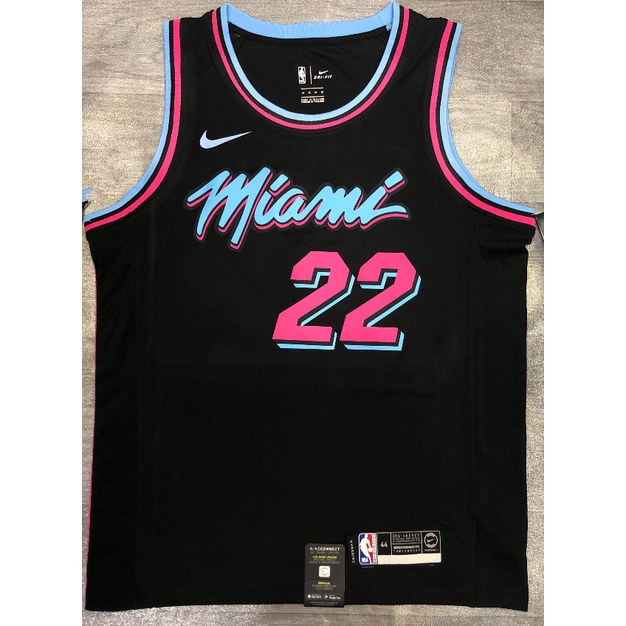 hot pressed nba Miami Heat No. 22 Butler black basketball jersey