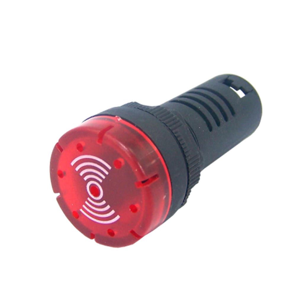 Sinaleiro Sonoro Monobloco Cigarra Vermelho 220v Steck