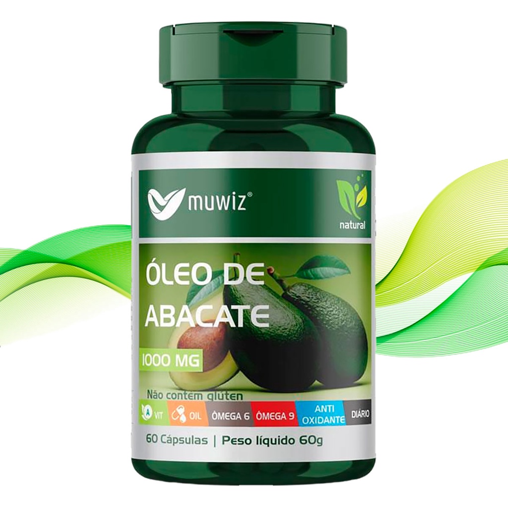 Óleo de Abacate 1000Mg 60 Cápsulas Muwiz - Envio Turbo