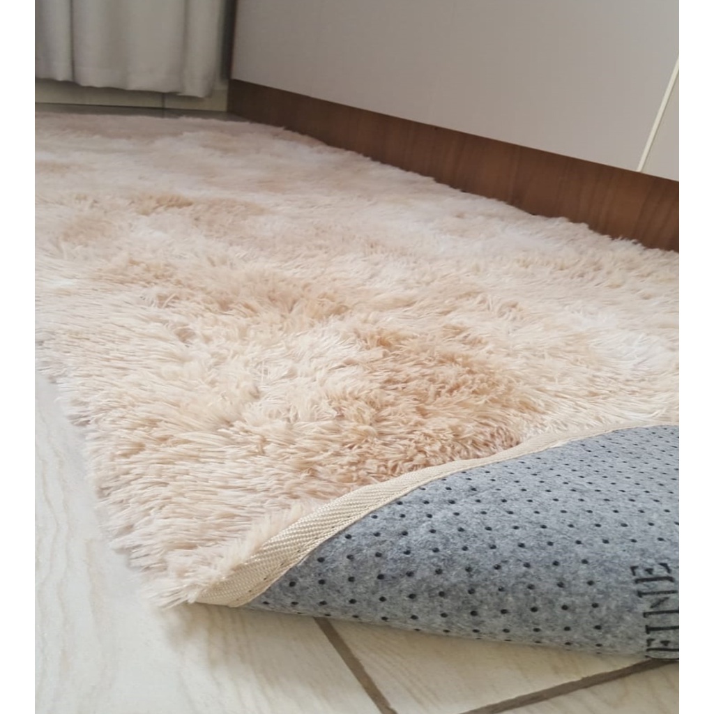 Passadeira Peluda Beira da Cama Quarto 1,0x045 Corredor Promoção