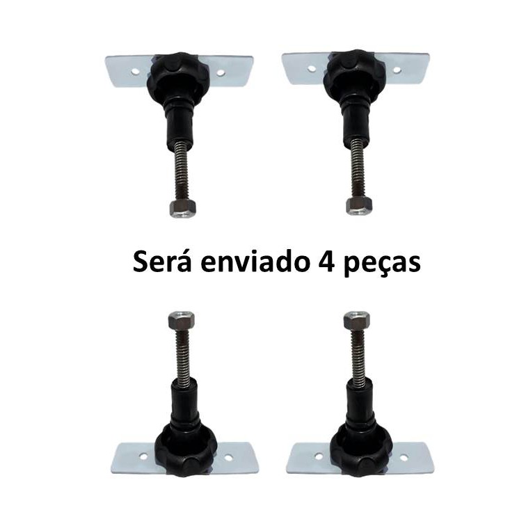 Manípulo para Grade de Proteção Fixação na Parede Escadas por Perfuração Segurança do bebê 4 pçs