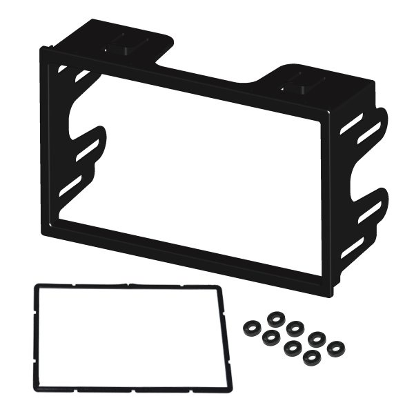 Moldura 2 Din Golf, Polo, Bora, Passat, Ecosport, Fiesta, Fox, Preta em Oferta na Shopee