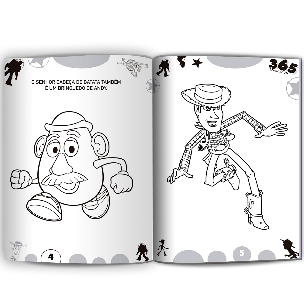 Livro 365 Desenhos Para Colorir Disney Pixar Culturama