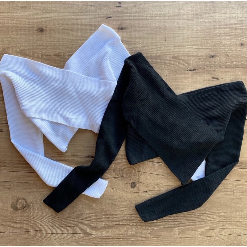 Cropped Feminino Manga Longa Tricot Cruzado (REMARCAÇÃO)