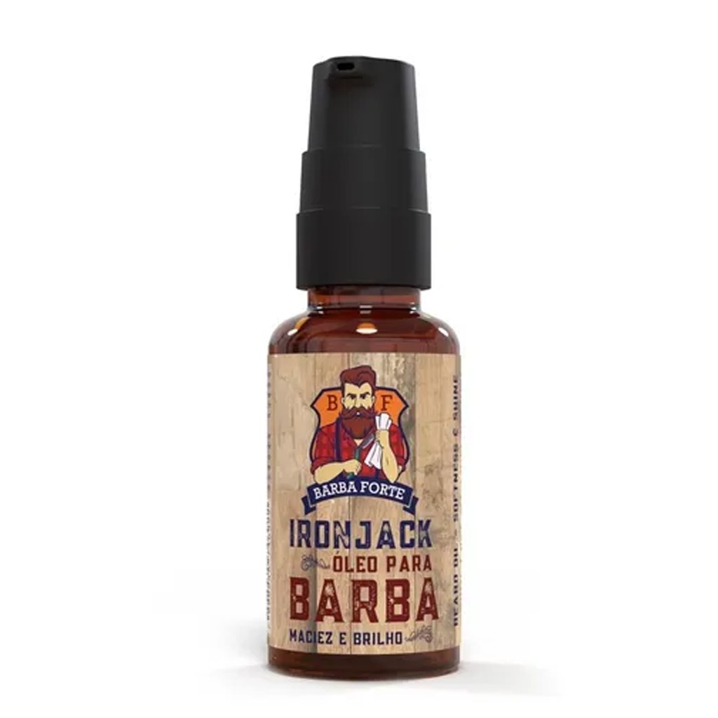 Óleo Ironjack para Barba 30ml Barba Forte