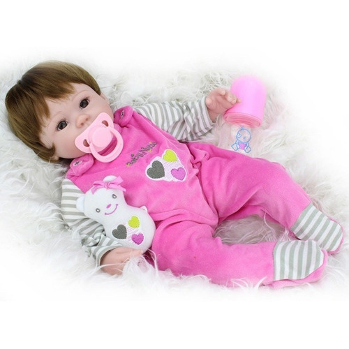 Boneca Bebê Reborn Larinha 42cm Pronta Entrega Em Ate 12x
