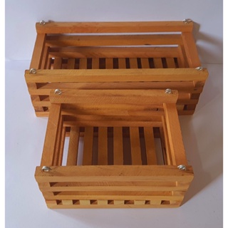 Cachepot/cachepô Madeira Modelo Retangular M/G em Oferta na Shopee