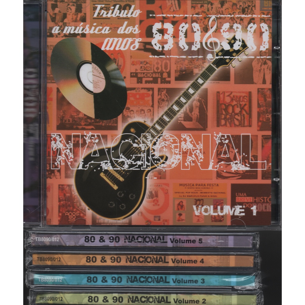 Kit 5 Cd´s Tributo A Música Dos Anos 80 & 90 - Rock Nacional