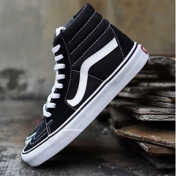 Tênis Vans Old Skool Cano Alto Médio Preto Masculino Feminino