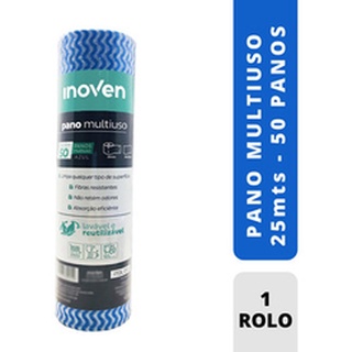 Pano Multiuso Inoven 1 Rolo 28cmx50cm Tipo Perfex 50 Unidades