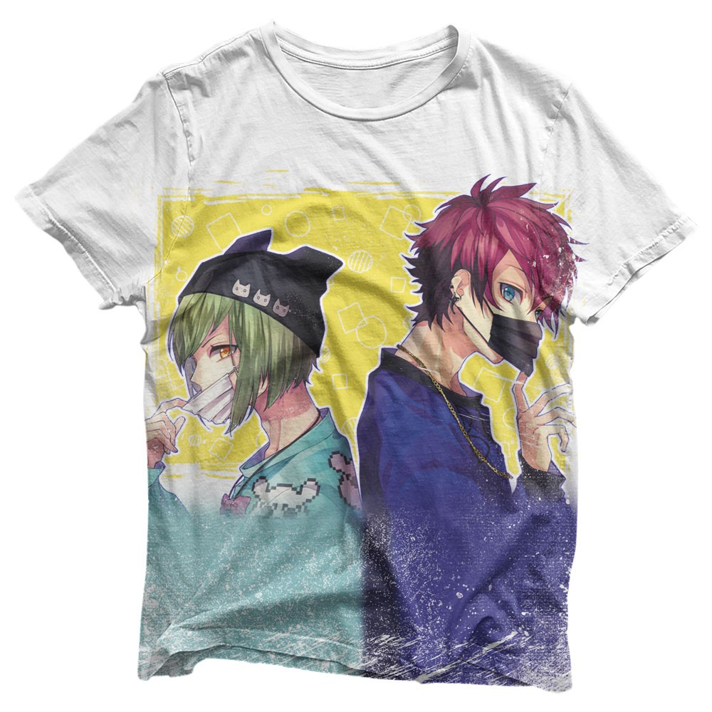 Camisa A3 Dupla Protegida Contra o Corona Virus - Camisas Anime A3 Estampa Total