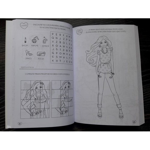 Livro Barbie 365 Atividades E Desenhos Para Colorir | Shopee Brasil