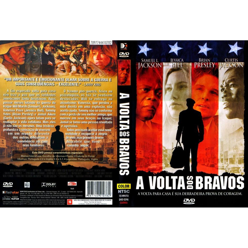 Dvd A Volta Dos Bravos, Samuel L. Jackson, Guerra