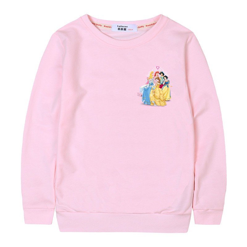 Meninas Manga Comprida Pullover Roupas De Algodao De Qualidade Criancas Disney Princess Camisola Casaco N1 Shopee Brasil - de manga comprida t shirt jaqueta de roupas roblox t